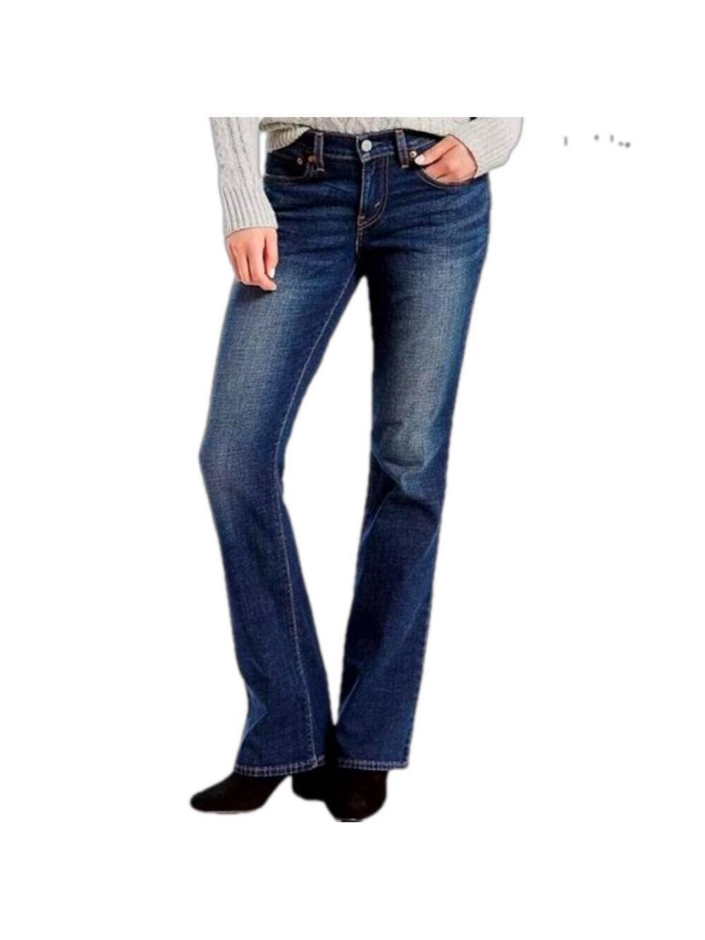 Levi's 415 Relaxed Mid Rise Bootcut Jeans Treeline Wash Size W30 X L33 Women